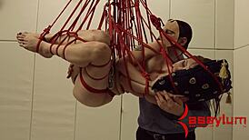 Bound Slut Endures Rough Bondage and Anal Domination