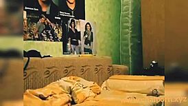 i'm a petite brunette teen masturbating with a banana on webcam, feeling so naughty