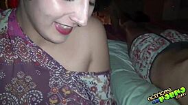 Lesbian masturbation and pussy play with blonde and brunette lovers
