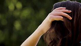 Brunette and Blonde Models Strip Outdoor and Reveal All