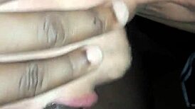 Big black neighbor lets me suck his monster cock 😏