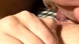 Mikke18 performs in a homemade amateur video with licking and pussy focus