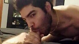 why does my boyfriend's sloppy blowjob end with a deepthroat cumshot?