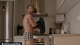 Hey, hairy muscular gabriel phoenix sucks franky fox's dick then gets his ass drilled bareback in doggystyle