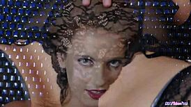 masturbating babe takes cock so deep