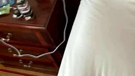 boy licks pussy first time in car, pees on her ass