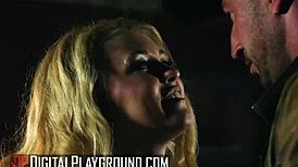 Misha Cross Rides Biggest Cock in Pub Missionary Cowgirl Doggystyle Bent Over