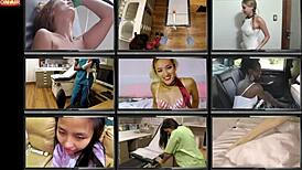 giggles home alone masturbates with hitachi wand