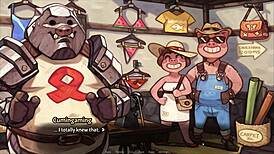 Wow, pig princess in sexy bikini stuns us!