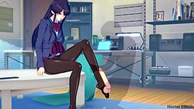 Komi Gives Intense Footjob Pleasure!