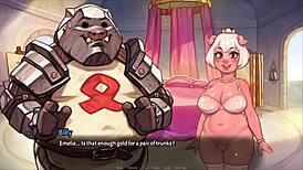 Wow, pig princess in sexy bikini stuns us!