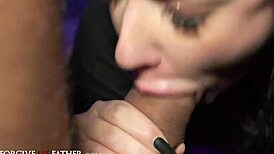 Forgive Me Father - Rock Chick's Big Tits Banged by 3 Huge Cocks in Rough Hardcore