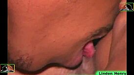 Teen explores intimate sensations with gentle touches and licks, leading to climactic release.