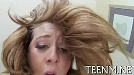 Charming Brooke Wylde Bares Natural Tits for Rough Blowjob