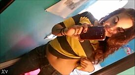 slutty girlfriend rips clothes cheating with friend