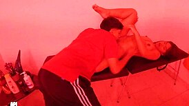 Neighbor Visits Spa for Massage, Leading to Relaxing Session