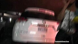 Amateur freaks and sexy stripper queen blue in a reality show.