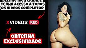 Hot ebony teen with big ass masturbating her pussy