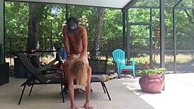 Milfbecca Tinder On The Patio Milfbecca