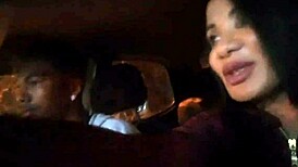 Young guy turns me into driving instructor and pays with his big black cock