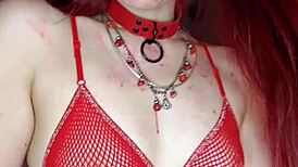 Shyyfxx Redhead Enslaves Evil Man with Intense Feet Fetish Femdom