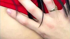 want to see this russian babe licking and riding big tits?