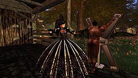 historical bdsm fantasy with lady aranea in latex under hoop skirt