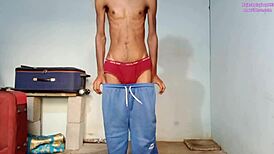hard 7 inch cock masturbation video of rajeshplayboy993 cumming hard on cam