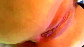 hot blonde milf in pink stockings gets licked and sucked by her boyfriend