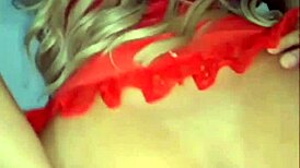 Sexo caseiro with skinny black babe in lingerie for double creampie fun