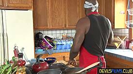 Redhead babe stuffed by BBCs in both tight holes