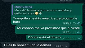 Chat De Whatsapp Con Mi Vecina Infiel Se Vende Por Ropa Oral Teen