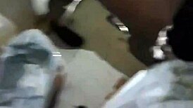 Thick ebony bends over at gloryhole for doggystyle