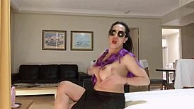 Asian Tranny Dances Sexily On Webcam