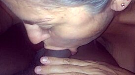 Getting interracial sex with a curvy babe and enough cock to break her in half