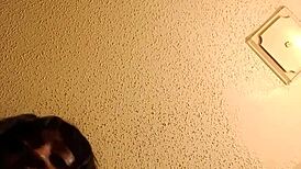 Thick ebony bends over at gloryhole for doggystyle