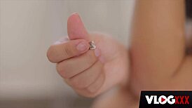 Hot brunette latina alina lopez bent over for blowjob backstage