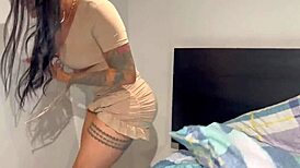 Shemale and two girls fuck Tantaly sex doll with dildo and toys.