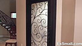 Petite Gabriella Ford sucks hard before getting her pussy pounded