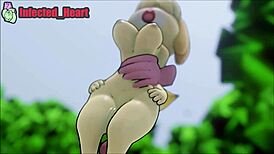Isabelle Used as Fleshlight in Cartoon Sound Loop