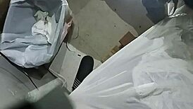 Thick ebony bends over at gloryhole for doggystyle