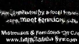 she humiliates him for his tiny little cock in femdom bdsm