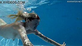 Mimi's Underwater Tattoo Tease