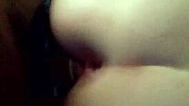 white girl bent over in interracial doggystyle