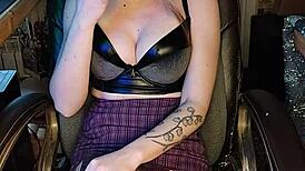 Mature Asian Woman Receives Cigarette While Smoking Naked