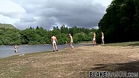 Gay Jocks Slip Away for a Secret Forest Encounter