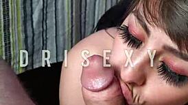 dri sexy sucks nicklaus' cock until he cums!