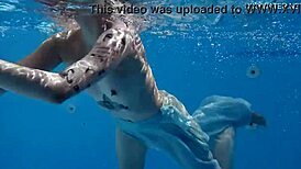 Mimi's Underwater Tattoo Tease