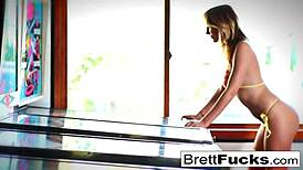 Hot pinball game turns into pussy stuffing by Brett Rossi 😏