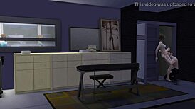 Petite teen 18+ cheerleader licks and fucks her hot art professor